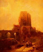 David Roberts - Moorish Tower On The Bridge At Cordiva